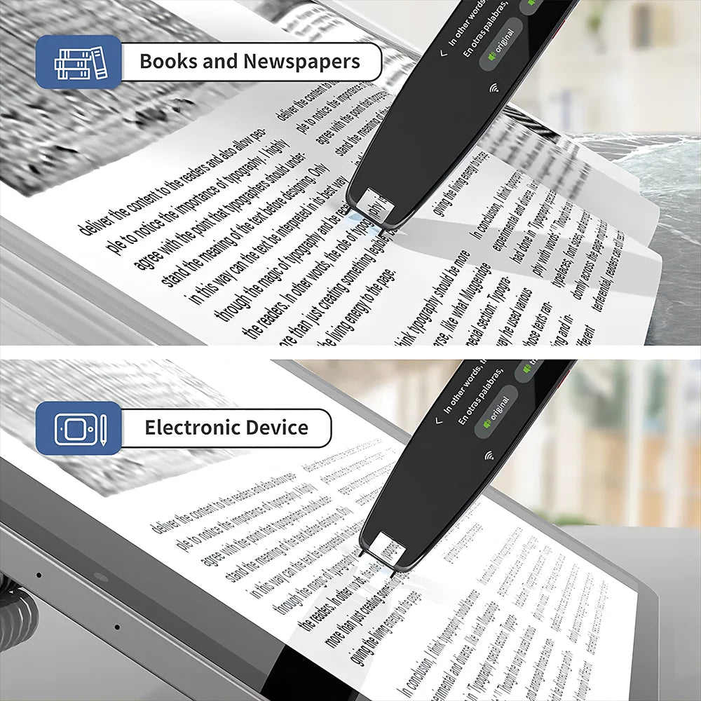 Smart Voice Scan Translator Pen Real Time 121 Languages Translator